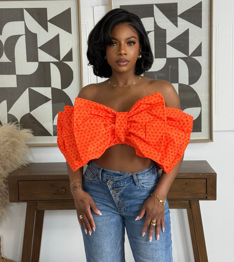 The Star Girl Top (Orange) - Fitz Clothing