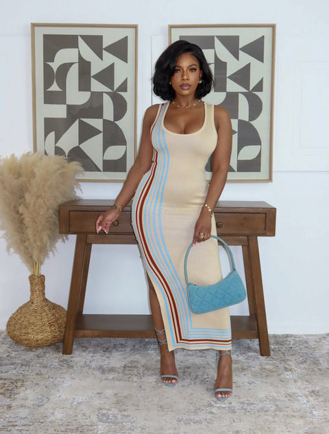 Serenity Knitted Maxi Dress - Fitz Clothing