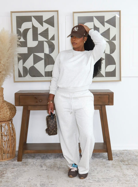 Autumn Muse Pants Set (Grey)