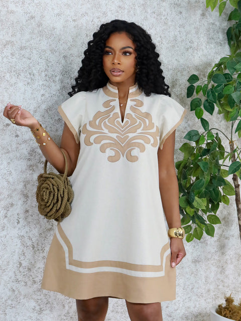 Princess Treatment Linen Mini Dress