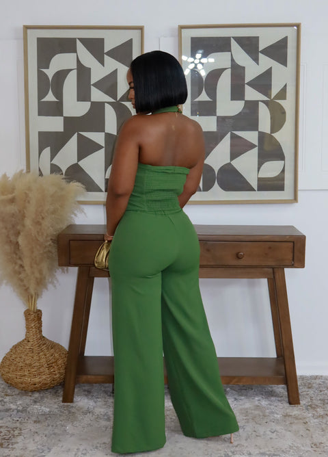 The Signature Weave Pants Set (Green)