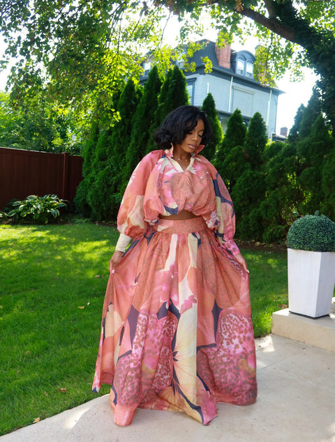 Trina Floral Maxi Skirt Set