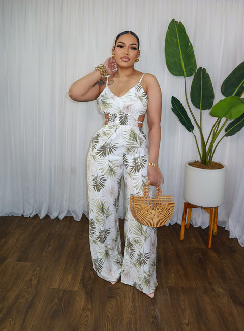 Palm Leaves Jumpsuit