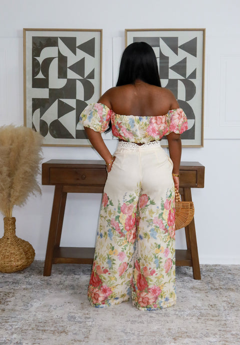 Floral Fantasy Pants Set - Fitz Clothing