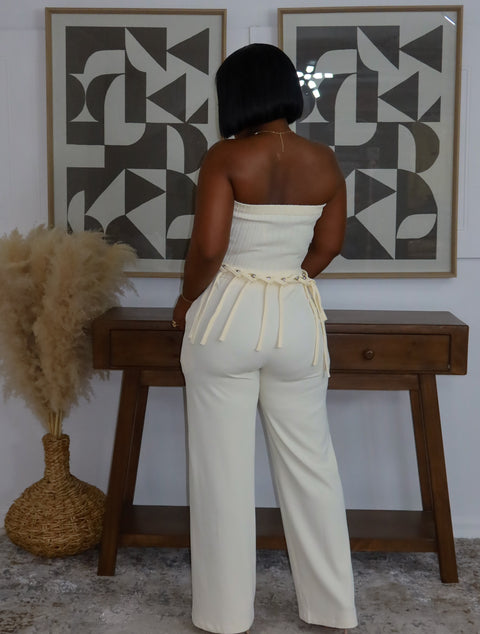 Grand Affair Pants Set (Apricot)