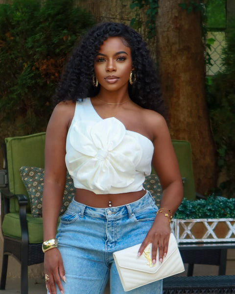 Delia Rose Top (Off White)
