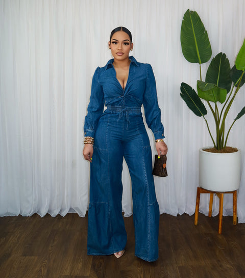Demo Denim Jumpsuit - Fitz Clothing