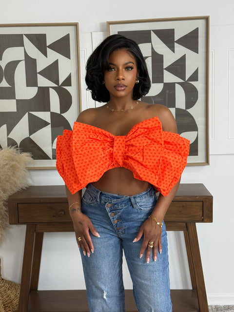 The Star Girl Top (Orange) - Fitz Clothing