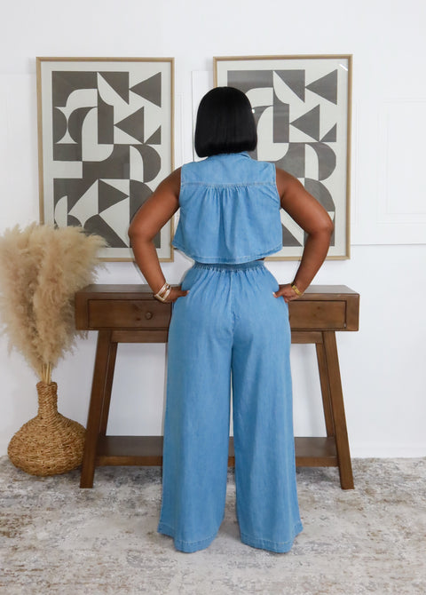 Deveka Denim Jumpsuit