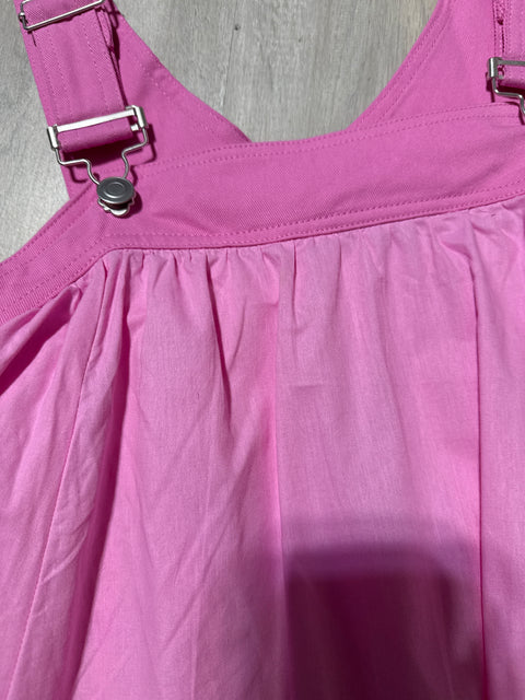 Sara Suspender Mini Dress (Pink) - Fitz Clothing