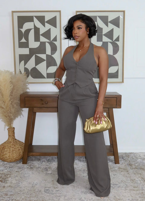 The Victoria Pants Set (Olive)