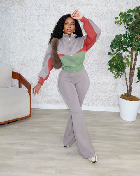 Tally Leggings Set (Grey)