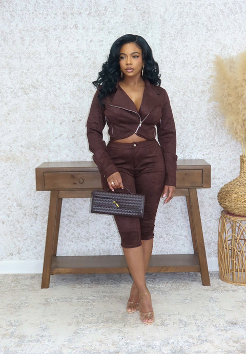 Moto Capri Set (Merlot) - Fitz Clothing