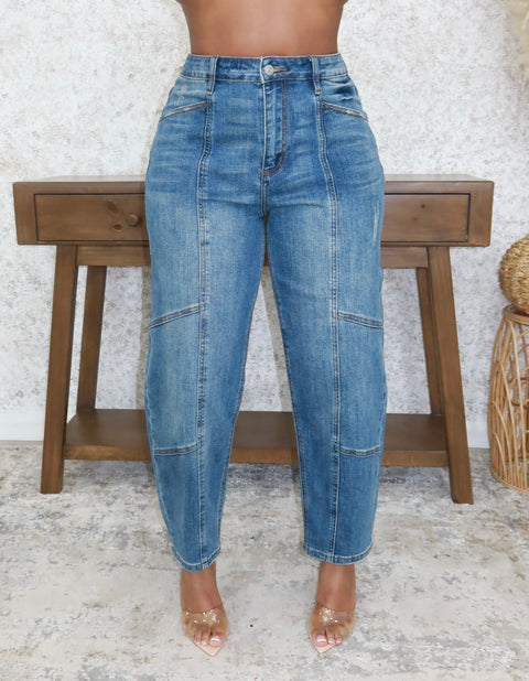 Dynasty Denim Barrel Jeans - Fitz Clothing