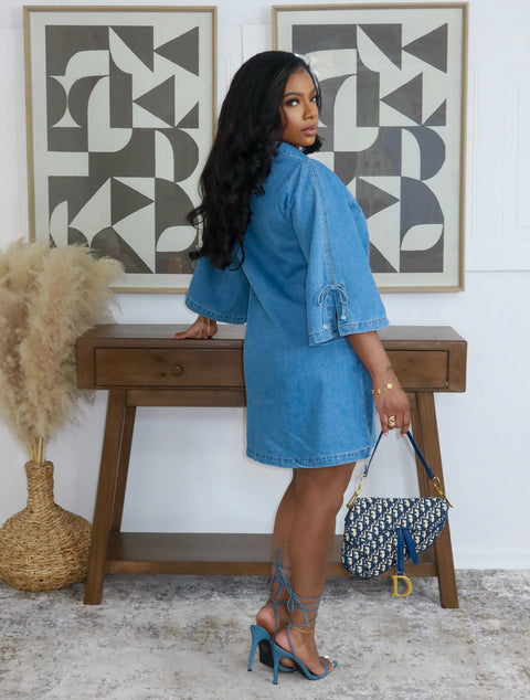 Easy Living Denim Mini Dress