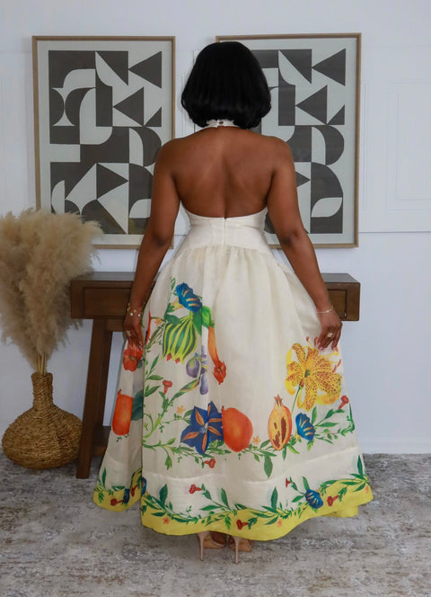 Ariel Maxi Dress (Cream) - Fitz Clothing