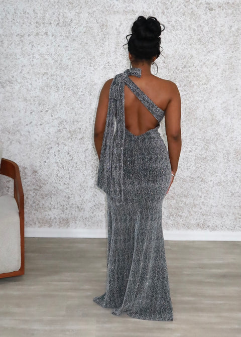 Rina Queen Gown(Silver) - Fitz Clothing