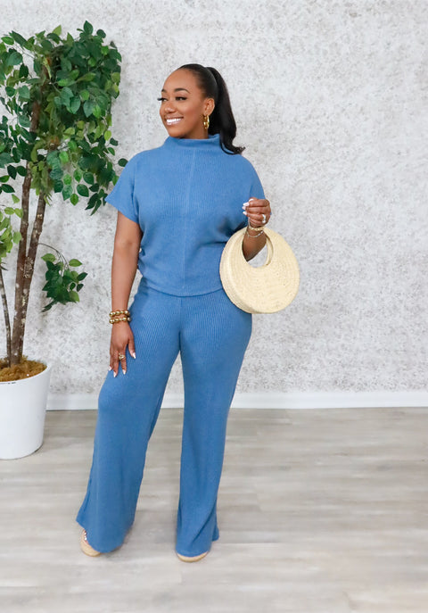 Adena Chill Set(Dusty Blue)