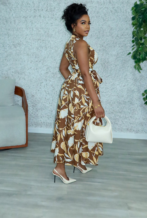 Modern Muse Floral Midi Dress