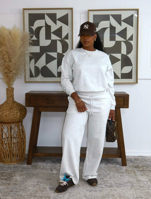 Autumn Muse Pants Set (Grey)