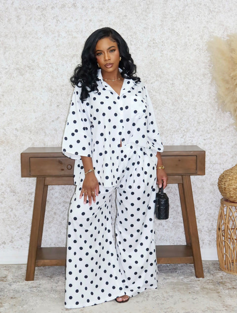 Bella In Dots Pants Set