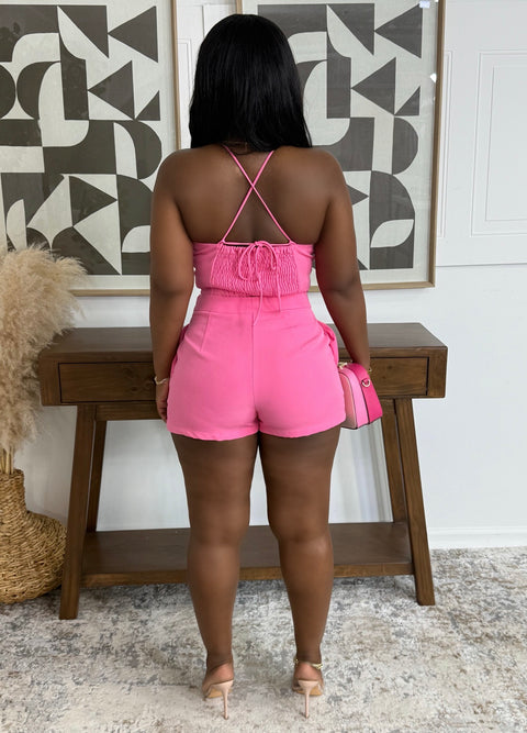 Island Girl Shorts Set (Pink) - Fitz Clothing