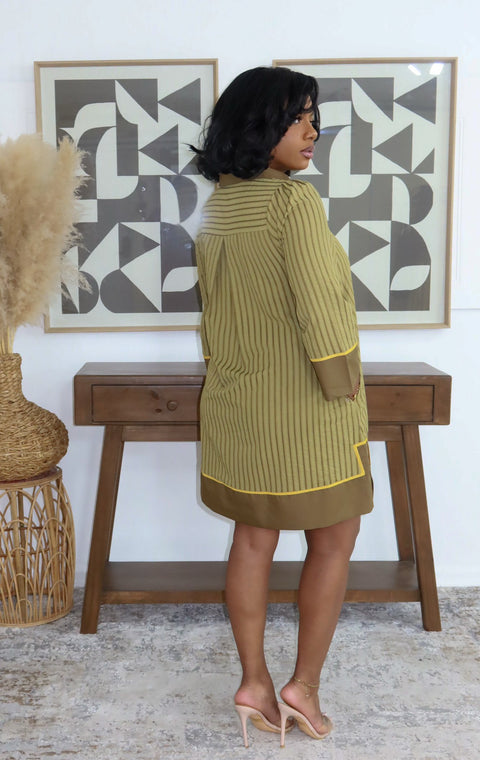 Miara Mini Dress (Olive)