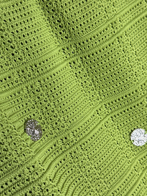Higher Life Knitted Skirt Set (Green) - Fitz Clothing