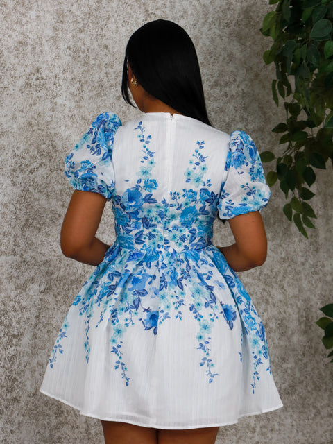In The Garden Mini Dress by - Fitz Clothing