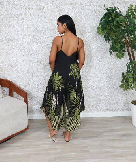 Border Pint Jumpsuit (Black) - Fitz Clothing