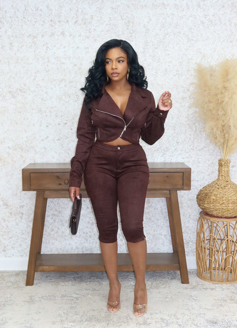 Moto Capri Set (Merlot) - Fitz Clothing
