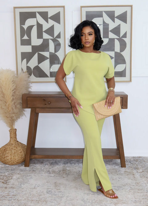 Lydia Luxe Pants Set (Green)