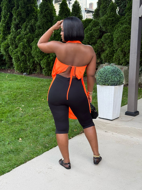 Timeless Charm Maxi Top (Orange)