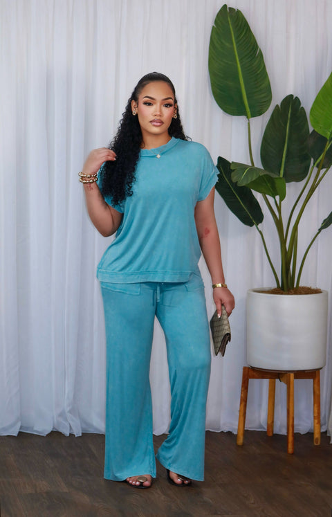 Try Again Chill Set( Blue) - Fitz Clothing