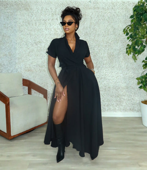 Trizzy Corporate Lap Dress (Black)