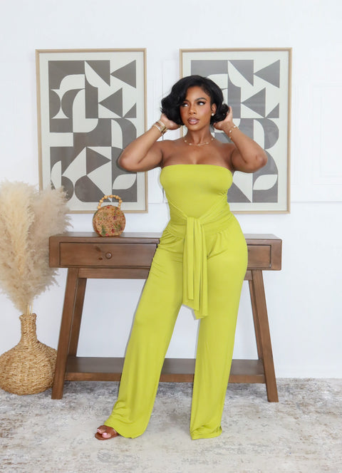 Sweet Serenity Pants Set (Avocado)