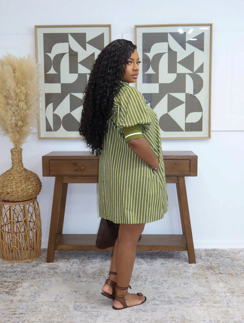 Sonya Mini Dress (Olive)
