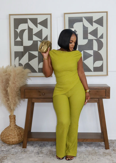 Tiana Pants Set (Citron)