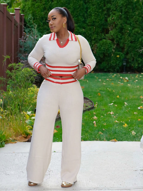 Tallis Sweater Set (Taupe)