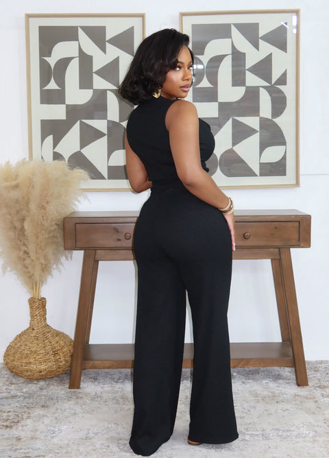 Honey Meadow Vest Set (Black)