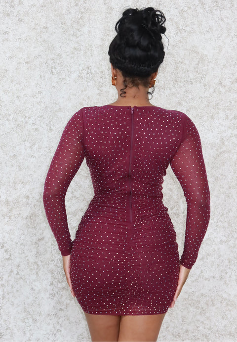 Dalia Rhinestone Mini(Purple) - Fitz Clothing