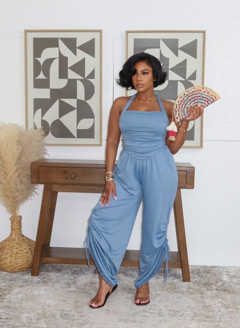 Refined Beauty Jumpsuit (Blue)