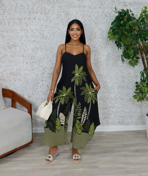 Border Pint Jumpsuit (Black) - Fitz Clothing