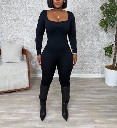 Shi Ribbed Bodysuit (Black)