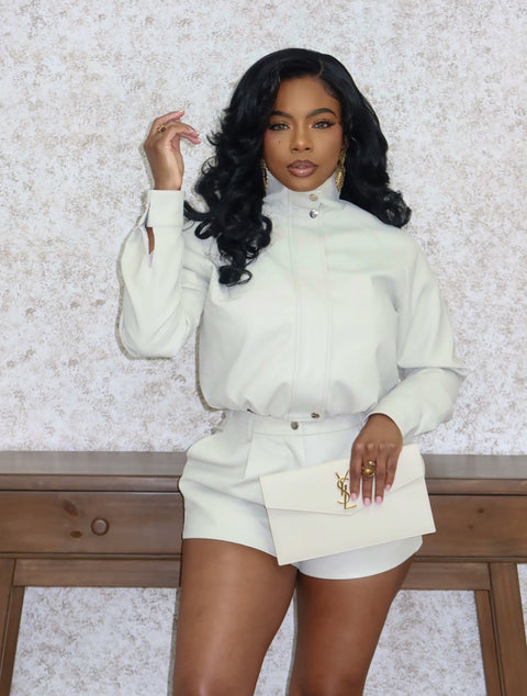 The Diva Leather Shorts Set - Fitz Clothing