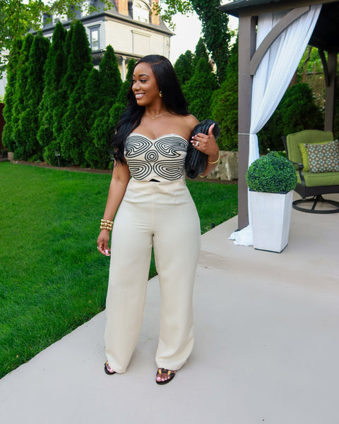 CeCe Spiral Jumpsuit (Natural)