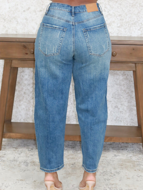 Dynasty Denim Barrel Jeans - Fitz Clothing