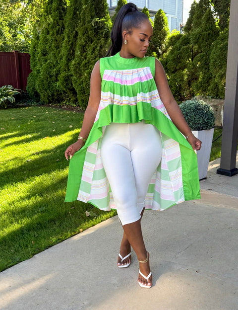 The Prize High Low Top (Green)