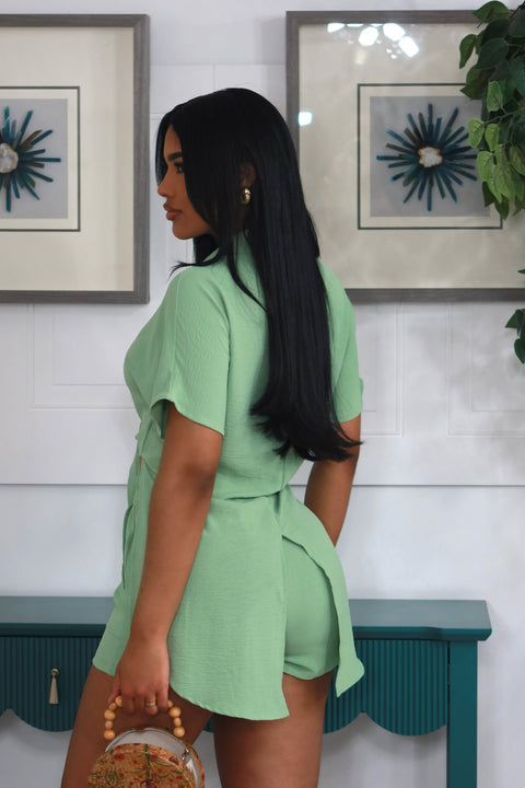 Be You Short Set (Sage) - Fitz Clothing