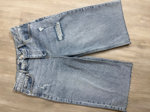 Bianca Ripped Denim Jorts